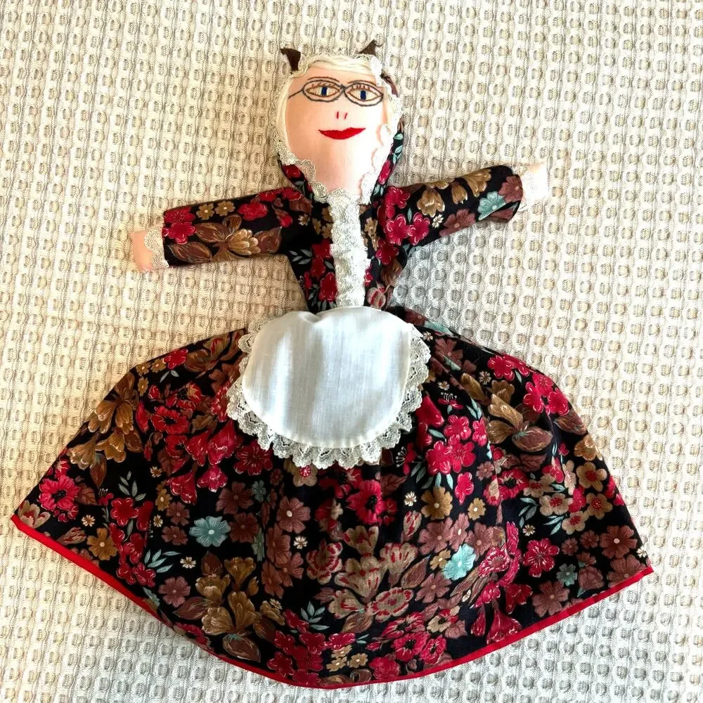 Handmade Little Red Riding Hood Topsy Turvy Doll Pretend Play StoryTime Library